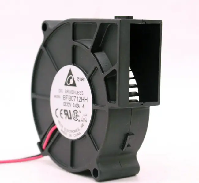 Delta BFB0712HH 7525 turbina 12V 0,42A soffiatore 7,5CM ventola di raffreddamento
