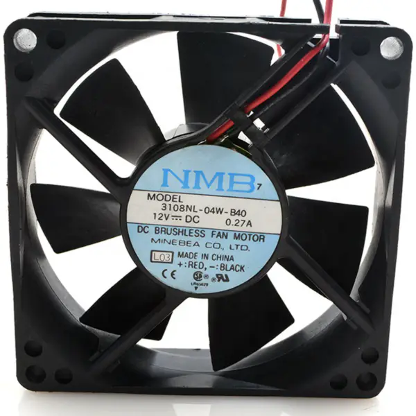 NMB 3108NL-04W-B40 Ventola di raffreddamento telaio da 80*80*20 mm DC 12V 0.19A