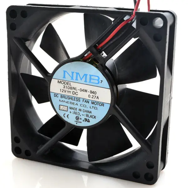 NMB 3108NL-04W-B40 Ventola di raffreddamento telaio da 80*80*20 mm DC 12V 0.19A