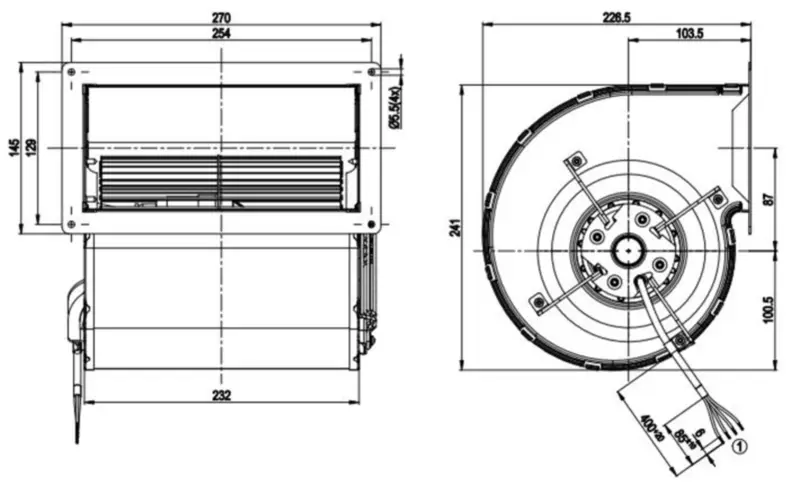 Ventilatore Ebmpapst D4E160-EG06-07