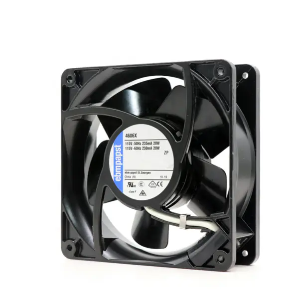 dimensioni 119 x 119 x 38 mm 115 V AC flusso d'aria 180m3 / h 3100 giri/min 4606X ebmpapst ventola di raffreddamento