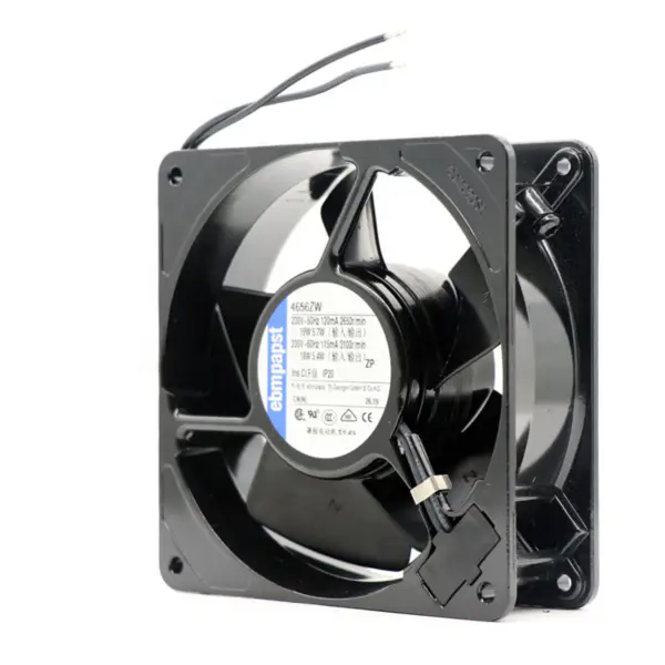 dimensioni 119 x 119 x 38 mm 230 V AC portata d'aria 160m3 / h 2650 giri/min 4656ZW ebmpapst ventola di raffreddamento