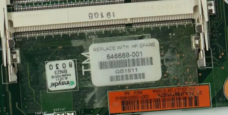 HP 646668-001 430 630 631 431 GM45 Scheda madre