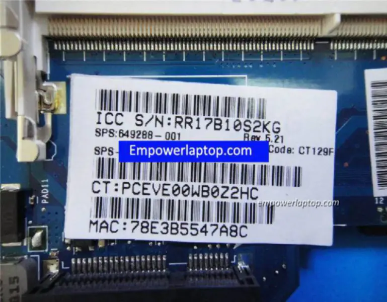 Scheda madre HP G6 G6-1000 G6-2000 649288-001