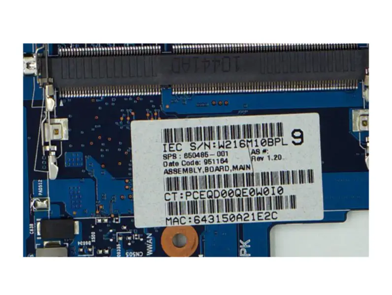 HP 650485-001 Scheda madre DV4 DV4T
