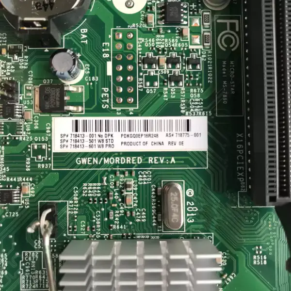 HP 400 G1 718413-001 718775-001 MS-7860 V1.2 Scheda motore