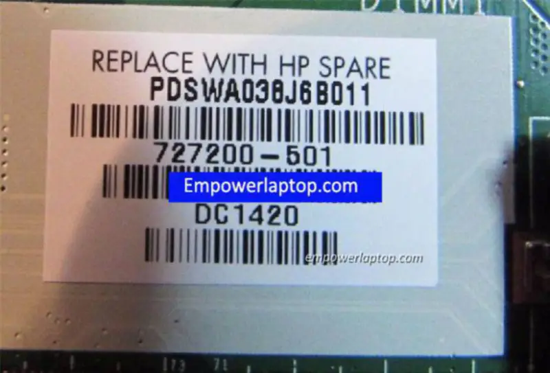 HP 14 TOUCHSMART A6-5200 727200-501 Scheda madre