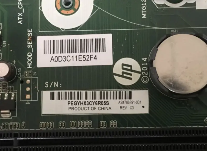 Scheda madre HP 280 G1 FX-ISB-8X-2 766791-001