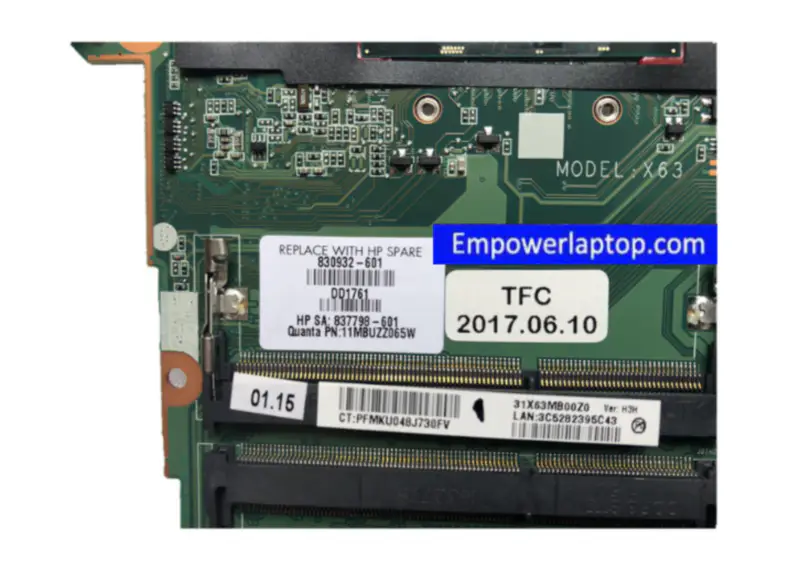 HP PROBOOK 450 G3 470 G3 830932-001 830932-501 SR2EZ I7-6500U Scheda madre per computer portatile