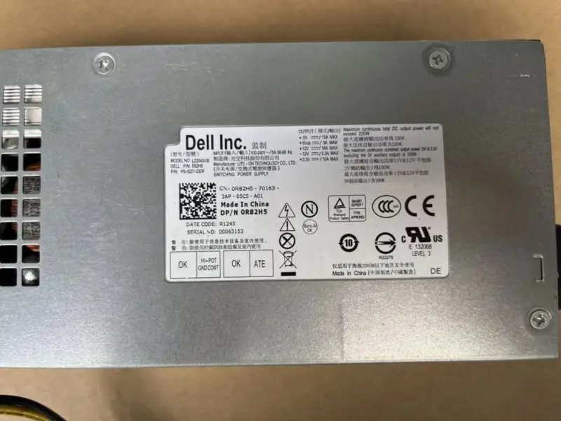 Alimentazione Dell DPS-220UB A L220AS-00