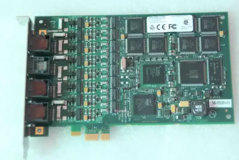 Scheda vocale Dialogic Corp 885E-DIVAA Diva Analog-8 PCIE scheda madre industriale