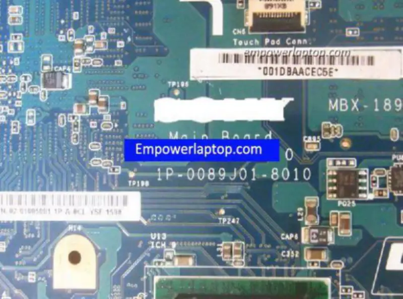 Scheda madre Sony VGN-FW A1568977C MBX-189 M762 1P-0089J01-8010