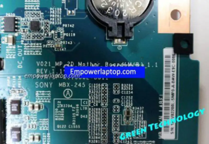 Sony A1832541A V021_MP 1P-0113J02-8011 Scheda madre MBX-245