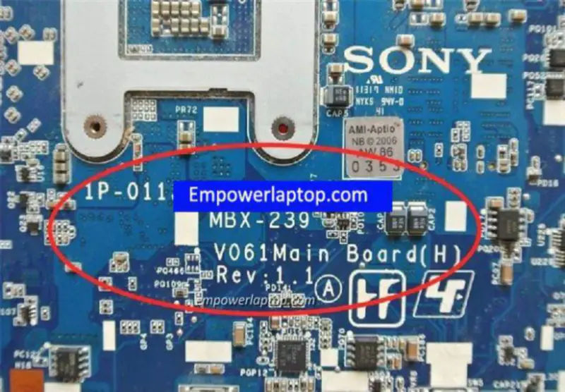 Scheda madre Sony VPC-CB MBX-239 A1848532A 1P-0113201-8011