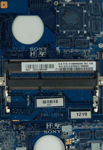 Sony Vaio SVE15 SVE1511RFXB A1876097A MBX-269 DA0HK5MB6F0 Scheda Madre
