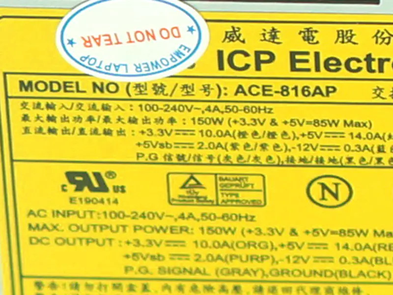 PSU per alimentatore switching IEI POS 1U ACE-816AP