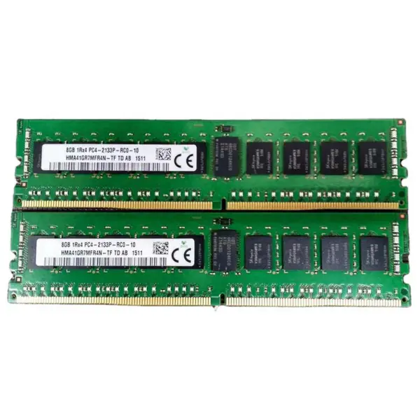 2pcs Hma41gr7mfr4n-tf Ram per Sk Hynix 8gb Ddr4 2133mhz Ecc Reg 1rx4 Pc4-2133p Server Memory