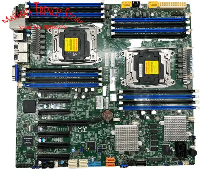 X10drh-c per scheda madre Supermicro Lga2011 E5-2600 V4/v3 Famiglia Ddr4 Doppia porta Gbe Lan Sas3 (12gbps) Ipmi 2.0