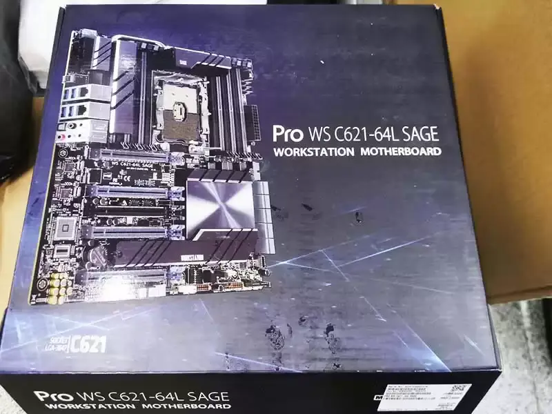 Scheda madre per workstation Pro Ws C621-64l Sage con processori Xeon scalabili di 1a/2a generazione Lga3647