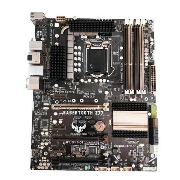 Tuf Sabertooth Z77 per Asus Atx Scheda Madre Z77 Lga 1155 Supporta Core I7/i5/i3 Sci veloce