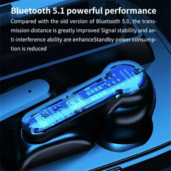 Amazzoni Vendita calda M19 Tws 5.0 Sport Earbuds Cancellazione del rumore Ear Buds Wireless Bt 5.1 Cuffie con microfono