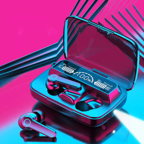 Amazzoni Vendita calda M19 Tws 5.0 Sport Earbuds Cancellazione del rumore Ear Buds Wireless Bt 5.1 Cuffie con microfono