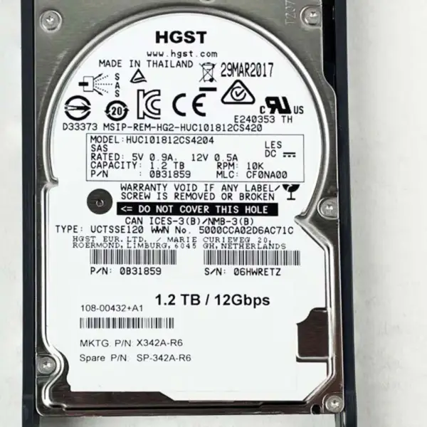Disco rigido Netapp X342a-r6