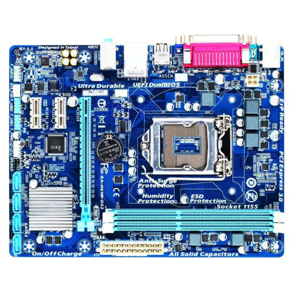Scheda madre Gpu H61 Ddr3 Lga1155 I3 I5 I7 Sata2.0 1333 Dram H61m Ds2