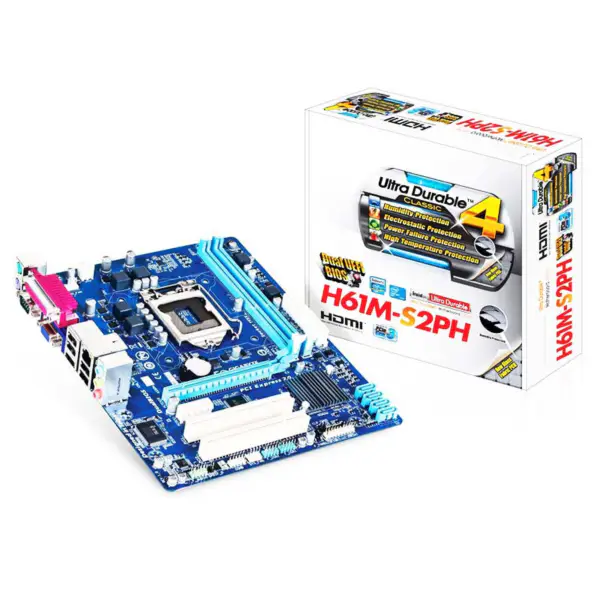 Scheda madre Ga H61 Ddr3 Scheda madre G1620 G1630 G2030 I3 3220 3240 I5 3450 3470 I7 3770 Lga1155 Ddr3 Ga H61m S2ph