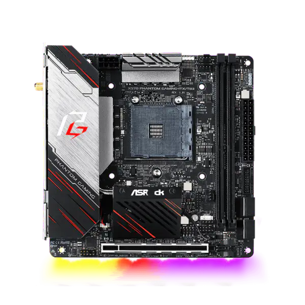 AsRock Scheda Madre Am4 Socket 2000 3000 4000 G-series 5000 e 5000 G-series Cpu X570 Phantom Gaming-itx/tb3