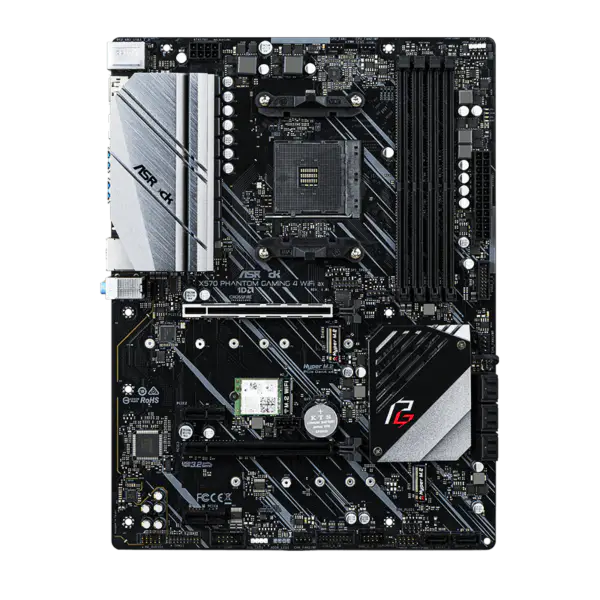 AsRock Scheda Madre Am4 Socket 2000 3000 4000 G-series 5000 E 5000 G-series Cpu X570 Phantom Gaming 4 Wifi Ax