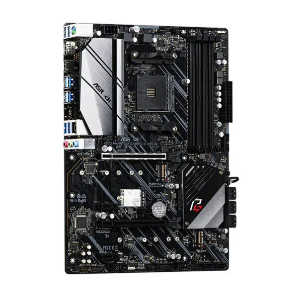AsRock Scheda Madre Am4 Socket 2000 3000 4000 G-series 5000 E 5000 G-series Cpu X570 Phantom Gaming 4 Wifi Ax