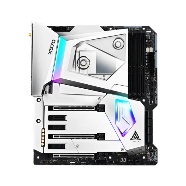 AsRock Pc Motherboard X570 Aqua supporta processori Am4 Socket R 2000 e 3000 Series