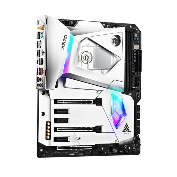 AsRock Pc Motherboard X570 Aqua supporta processori Am4 Socket R 2000 e 3000 Series