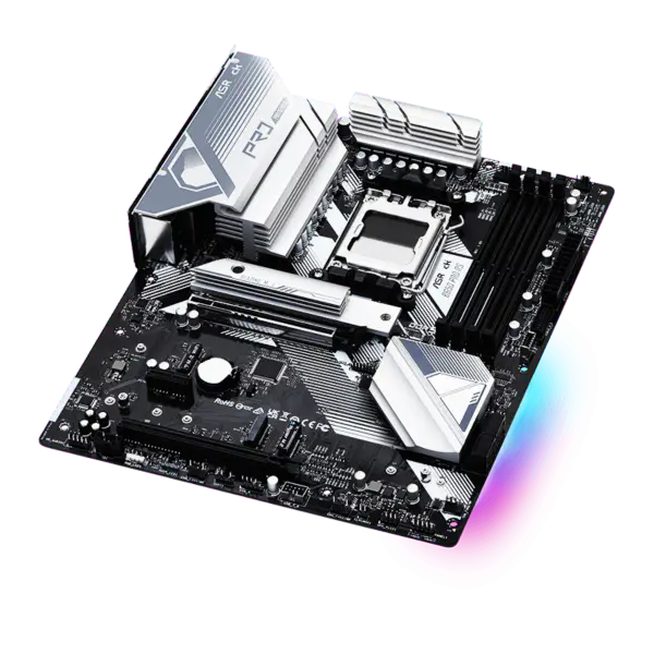 AsRock Atx Scheda Madre B650 Pro Rs Ddr5 Am5 Supporto Cpu 7950x 7900x 7700x 7600x