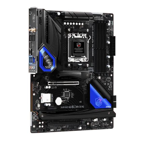 AsRock Atx Scheda Madre B650e Pg Riptide Wifi Ddr5 Am5 Supporto Cpu 7950x 7900x 7700x 7600x