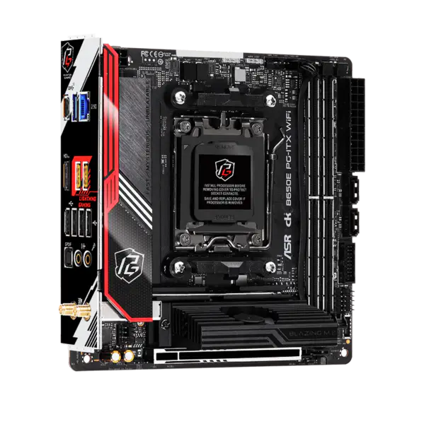 AsRock Itx Scheda Madre B650e Pg-itx Wifi Ddr5 Am5 Supporto Cpu 7950x 7900x 7700x 7600x