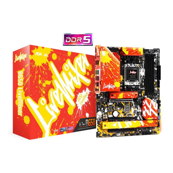AsRock Scheda madre B650e Steel Legend Pg Riptide Pg-itx Wifi6 Pro Rs B650m Pg Riptide B650 Livemixer B650m-c