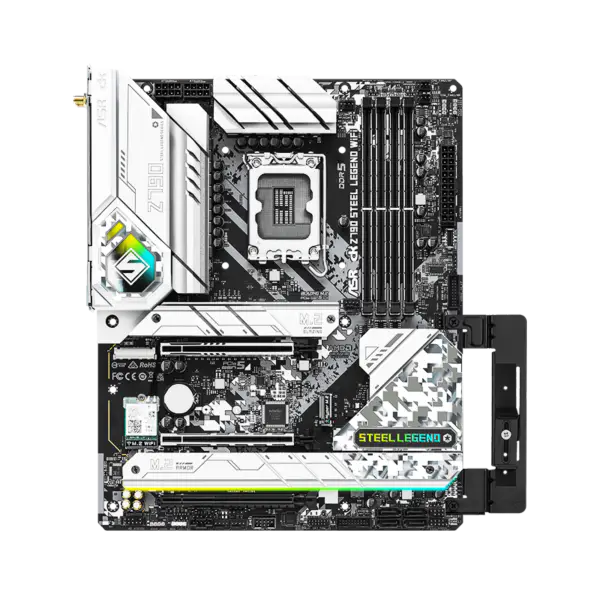 AsRock Scheda Madre Z790 Steel Legend Wifi6 Memoria Ddr5 Lga 1700 13th Gen Z790 Steel Legend Wifi6 13600k 13700k