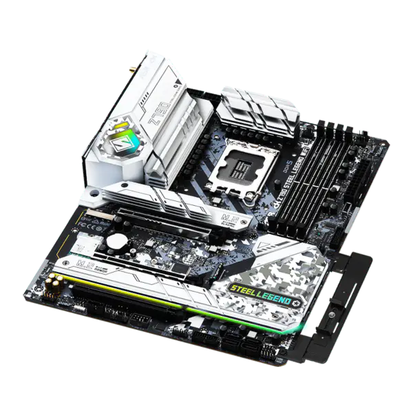 AsRock Scheda Madre Z790 Steel Legend Wifi6 Memoria Ddr5 Lga 1700 13th Gen Z790 Steel Legend Wifi6 13600k 13700k