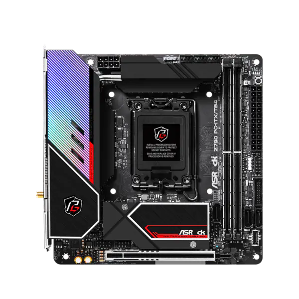 AsRock Scheda Madre Z790 Pg-itx Tb4 Wifi6 Ddr5 Memoria Lga 1700 Intl 13th Gen Z790 Pg-itx/tb4 Wifi6 13600k 13700k