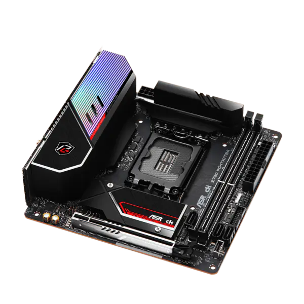 AsRock Scheda Madre Z790 Pg-itx Tb4 Wifi6 Ddr5 Memoria Lga 1700 Intl 13th Gen Z790 Pg-itx/tb4 Wifi6 13600k 13700k