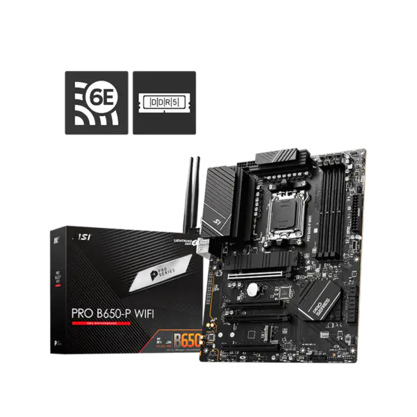 Ms Atx Scheda Madre Pro B650-p Wifi Ddr5 Am5 Supporto Cpu 7950x 7900x 7700x 7600x B650