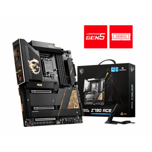 Scheda madre Ms Gamer Meg Z790 Ace Wifi Ddr5 Scheda madre Cpu 13900k 13600kf 13700kf 13900kf