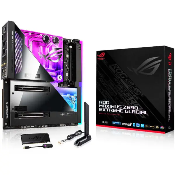 Asus Pc Scheda Madre Ddr5 Cpu 12700 2700kf Intl Z690 Lga 1700 Scheda Madre Rog Z690 Extreme Glacial