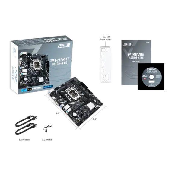Asus H610 H610i H610m Schede Madri Supporto Cpug7400 G6900 12100 F Ssds M.2 Lga 1700 Scheda Madre Prime H610m-k D4