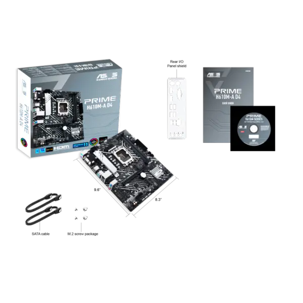 Asus H610 H610i H610m Schede madri Supporto I5 12400 Ssds M.2 Lga 1700 Scheda madre Prime H610m-a D4 Ddr4
