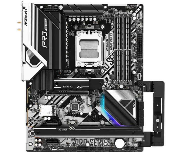 Asrock X670 X670e Schede madri Am5^5 Supporto processore serie 7000 Socket Am5 Scheda madre X670e Pro Rs Ddr5