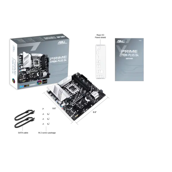 Asus Scheda Madre Prime Prime Z790m-plus D4 Memoria Ddr4 Lga 1700 Supporto Intl 13gen 12gen Prime Z790m-plus D4