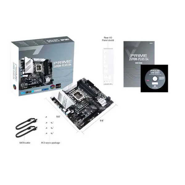 Asus Prime Z690m-plus D4 Scheda Madre Supporta Cpu 12700/12700kf Intl Z690 Lga 1700 10+1 Drmos Asus Scheda Madre Z690